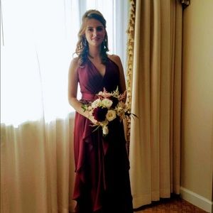Vera Wang sized 4 burgundy bridesmaid dress